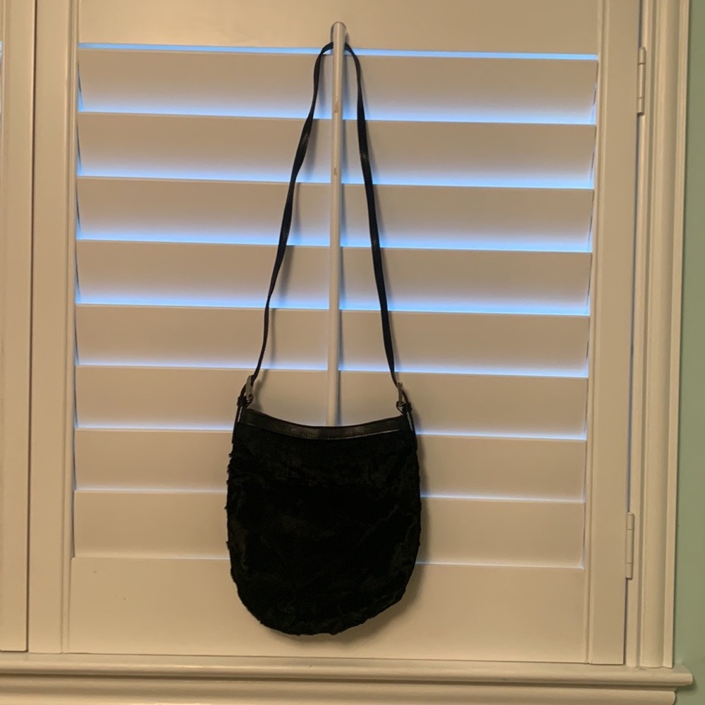 Harold Powell faux fur evening bag